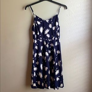 Navy floral dress!
